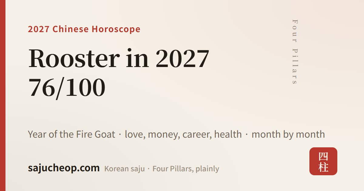 The Rooster in 2027 — 76/100