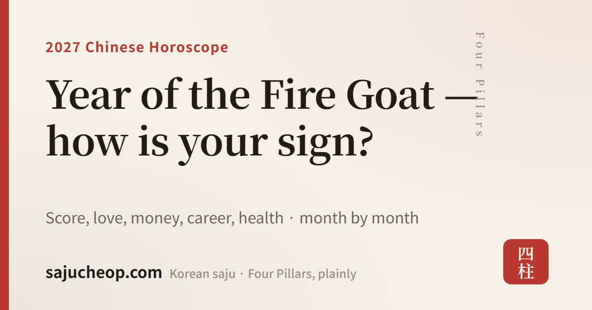 2027 — Year of the Fire Goat