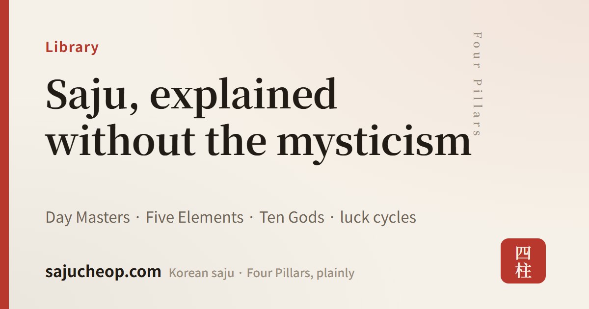 Luck Pillars in Saju: How Your 10-Year Cycles Work