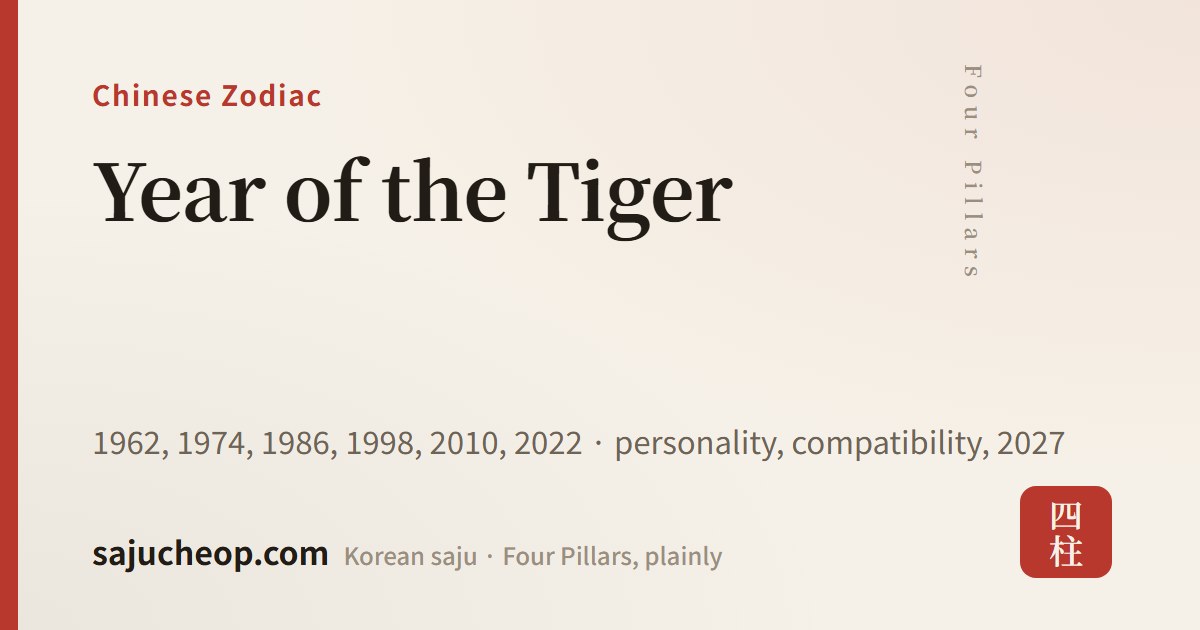 Year of the Tiger — The bold first mover